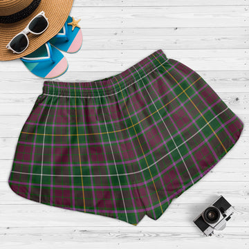 Crosbie Tartan Womens Shorts with Family Crest