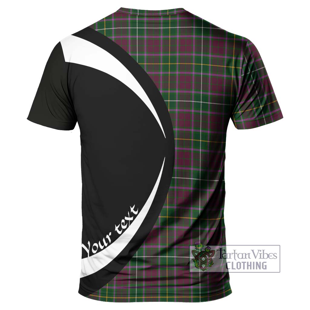 Crosbie Tartan T-Shirt with Family Crest Circle Style - Tartan Vibes Clothing