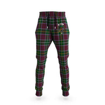 Crosbie Tartan Joggers Pants with Family Crest 5XL - Tartan Vibes Clothing