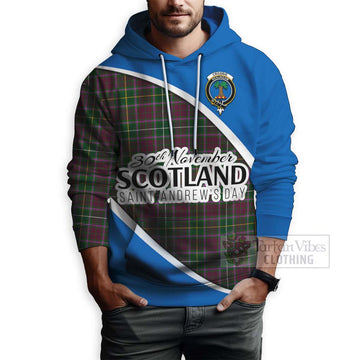 Tartan Vibes Clothing Crosbie Family Crest Tartan Hoodie Celebrate Saint Andrew's Day in Style