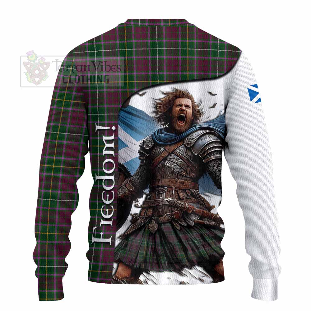 Crosbie Crest Tartan Knitted Sweater Inspired by the Freedom of Scottish Warrior - Tartan Vibes Clothing