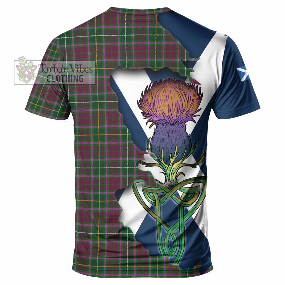 Tartan Vibes Clothing Crosbie Tartan Family Crest T-Shirt Scottish Thistle Celtic Inspired