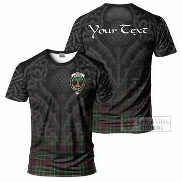 Tartan Vibes Clothing Crosbie Tartan T-Shirt with Family Crest Celtic Thistle Vibes