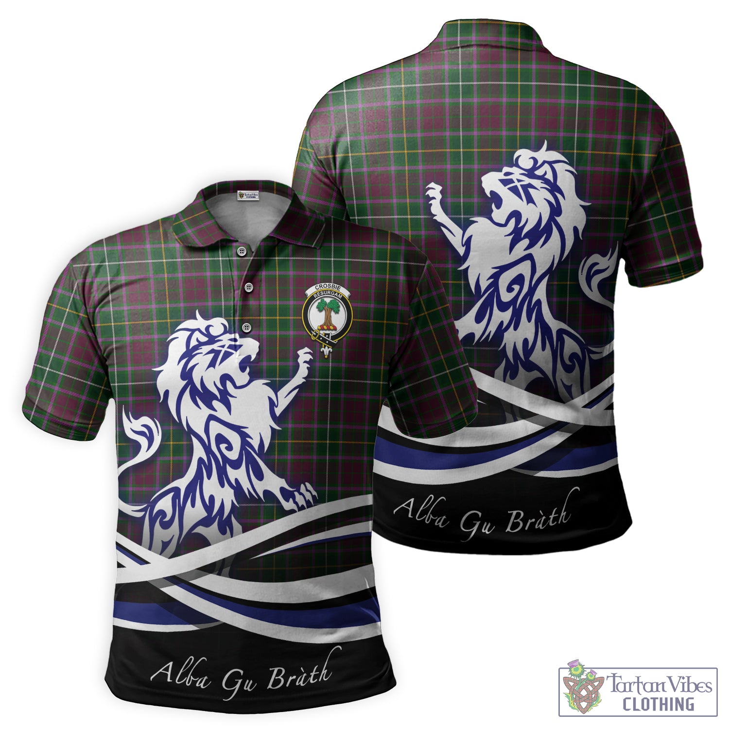 crosbie-tartan-polo-shirt-with-alba-gu-brath-regal-lion-emblem