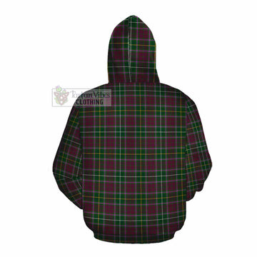 Tartan Vibes Clothing Crosbie Tartan Cotton Hoodie with Family Crest DNA In Me Style