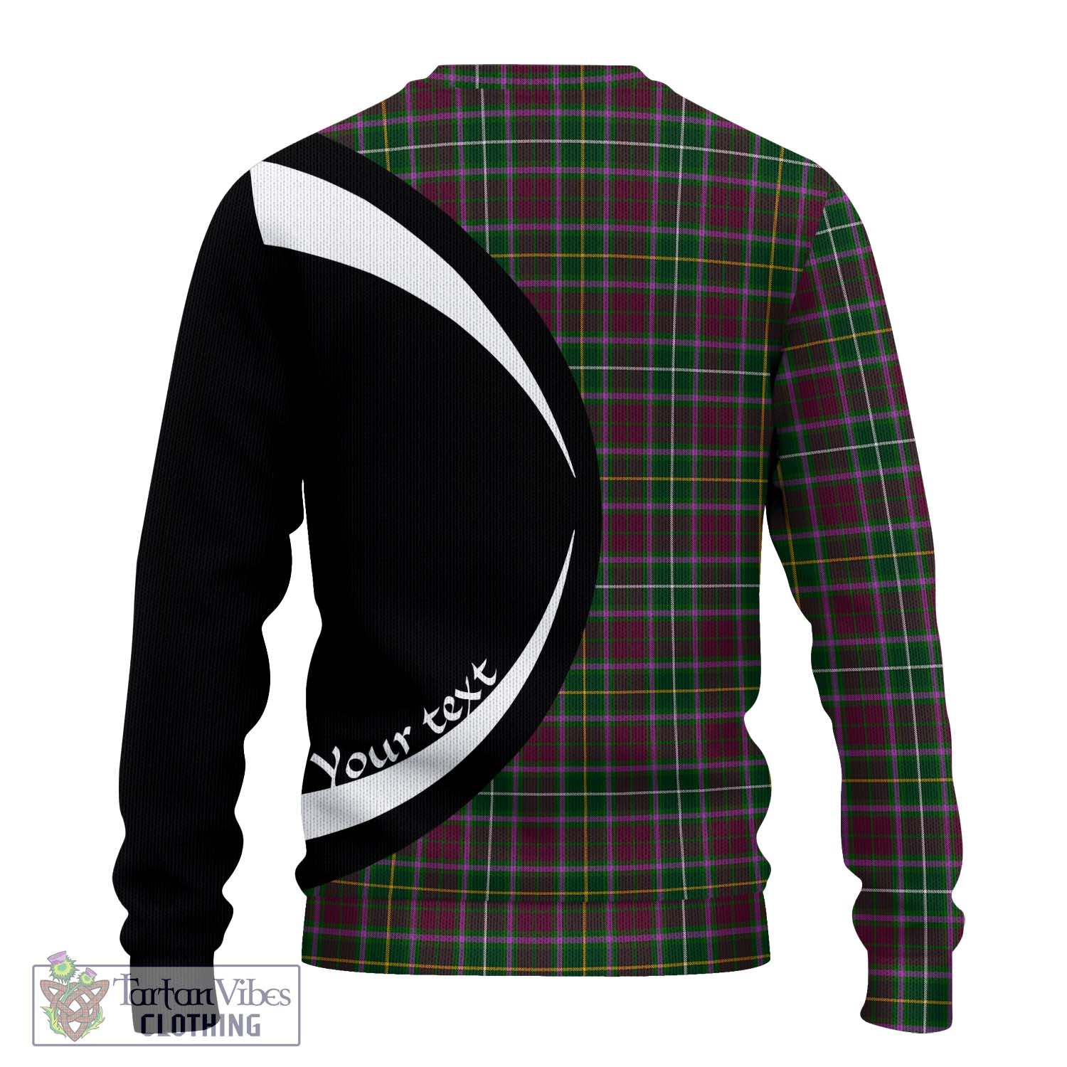 Crosbie Tartan Ugly Sweater with Family Crest Circle Style - Tartan Vibes Clothing