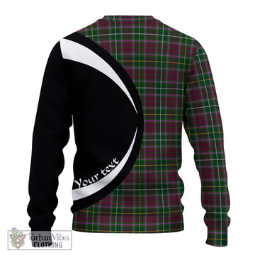 Crosbie Tartan Ugly Sweater with Family Crest Circle Style - Tartan Vibes Clothing