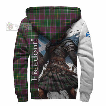 Crosbie Crest Tartan Sherpa Hoodie Inspired by the Freedom of Scottish Warrior - Tartan Vibes Clothing