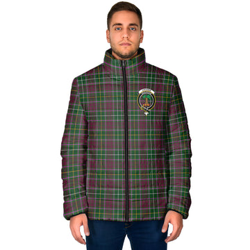 Crosbie Tartan Padded Jacket with Family Crest - Tartan Vibes Clothing