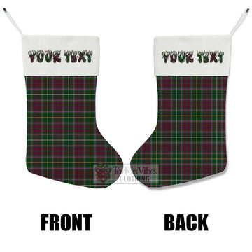 Tartan Vibes Clothing Crosbie Tartan Christmas Stocking with Personalized Text