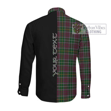 Crosbie Tartan Long Sleeve Button Shirt with Family Crest and Half Of Me Style Men's Shirt - Tartanvibesclothing Shop