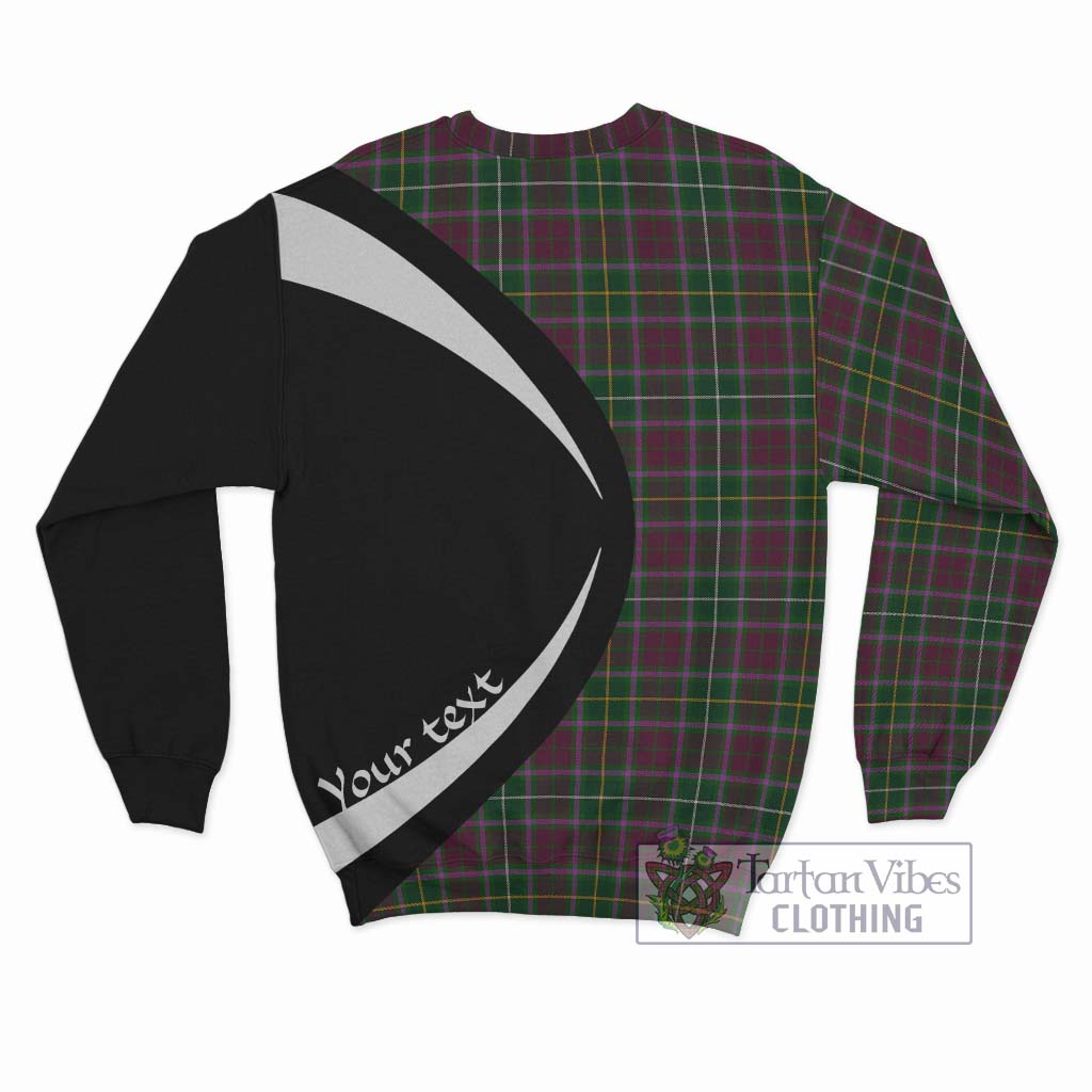 Crosbie Tartan Sweatshirt with Family Crest Circle Style - Tartan Vibes Clothing