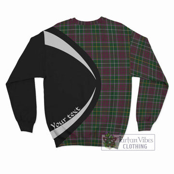 Crosbie Tartan Sweatshirt with Family Crest Circle Style - Tartan Vibes Clothing