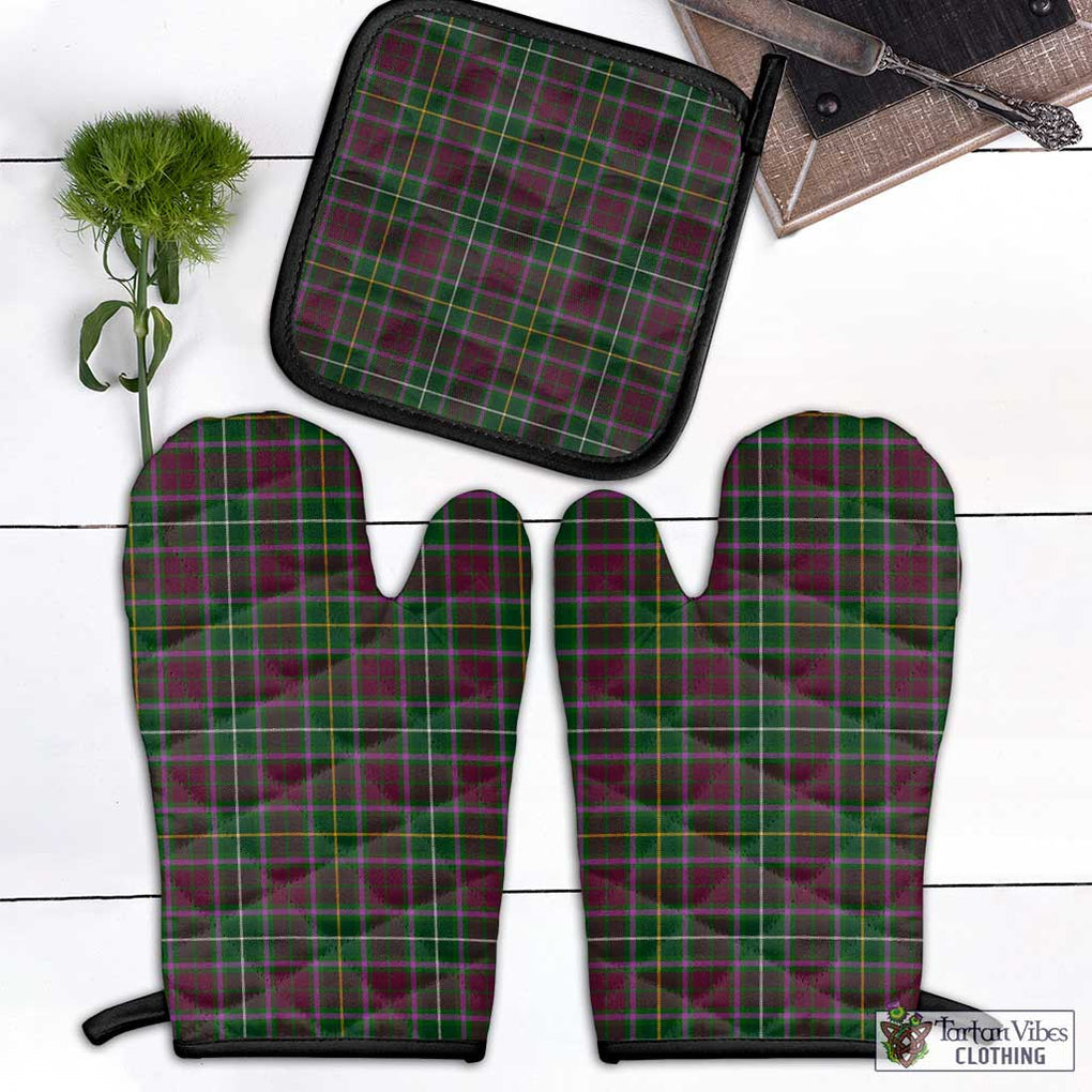 Crosbie Tartan Combo Oven Mitt & Pot-Holder Combo 1 Oven Mitt & 1 Pot-Holder Black - Tartan Vibes Clothing