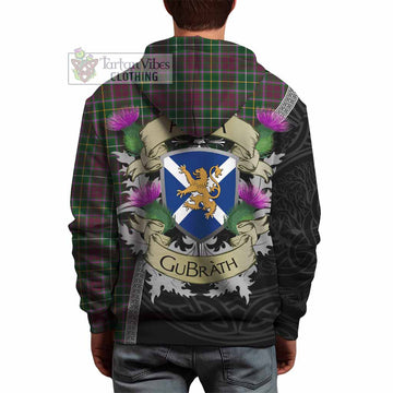 Tartan Vibes Clothing Crosbie Tartan Family Crest Hoodie Lion Rampant Royal Thistle Shield Celtic Inspired