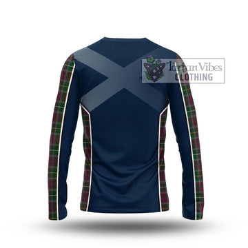 Crosbie Tartan Long Sleeve T-Shirt with Family Crest and Lion Rampant Vibes Sport Style - Tartan Vibes Clothing