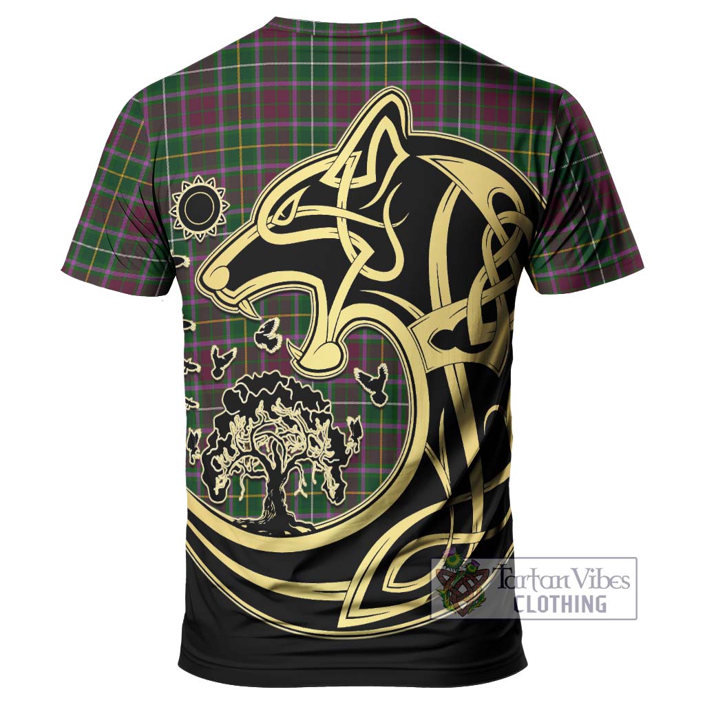 Crosbie Tartan T-Shirt with Family Crest Celtic Wolf Style - Tartan Vibes Clothing