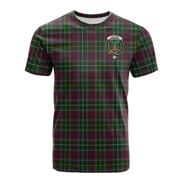 Crosbie Tartan T-Shirt with Family Crest - Tartan Vibes Clothing