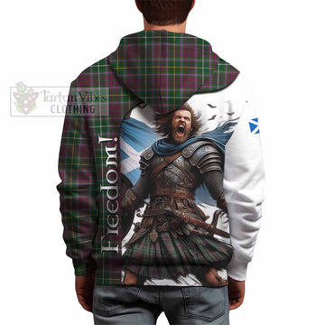 Tartan Vibes Clothing Crosbie Crest Tartan Hoodie Inspired by the Freedom of Scottish Warrior