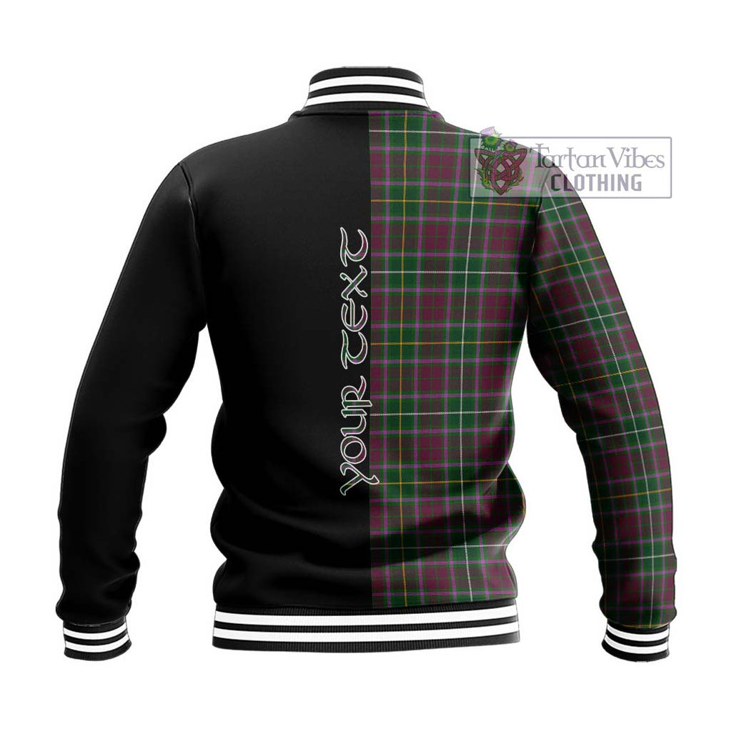 Crosbie Tartan Baseball Jacket with Family Crest and Half Of Me Style - Tartan Vibes Clothing