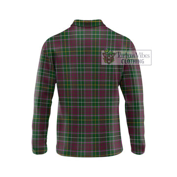 Crosbie Tartan Long Sleeve Polo Shirt with Family Crest DNA In Me Style - Tartanvibesclothing Shop