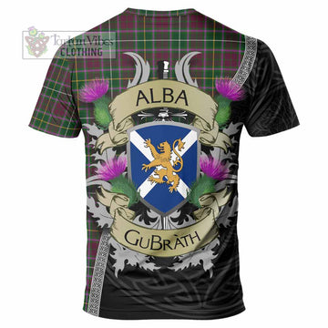 Tartan Vibes Clothing Crosbie Tartan Family Crest T-Shirt Lion Rampant Royal Thistle Shield Celtic Inspired
