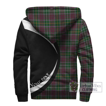 Crosbie Tartan Sherpa Hoodie with Family Crest Circle Style - Tartan Vibes Clothing