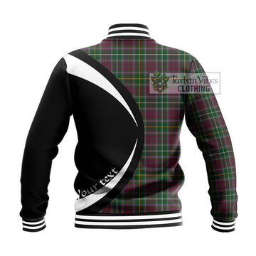 Crosbie Tartan Baseball Jacket with Family Crest Circle Style - Tartan Vibes Clothing