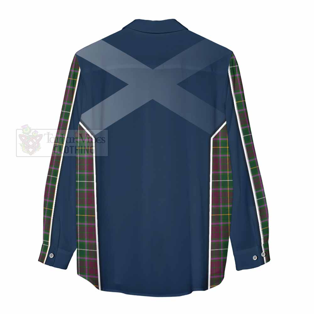 Tartan Vibes Clothing Crosbie Tartan Women's Casual Shirt with Family Crest and Lion Rampant Vibes Sport Style