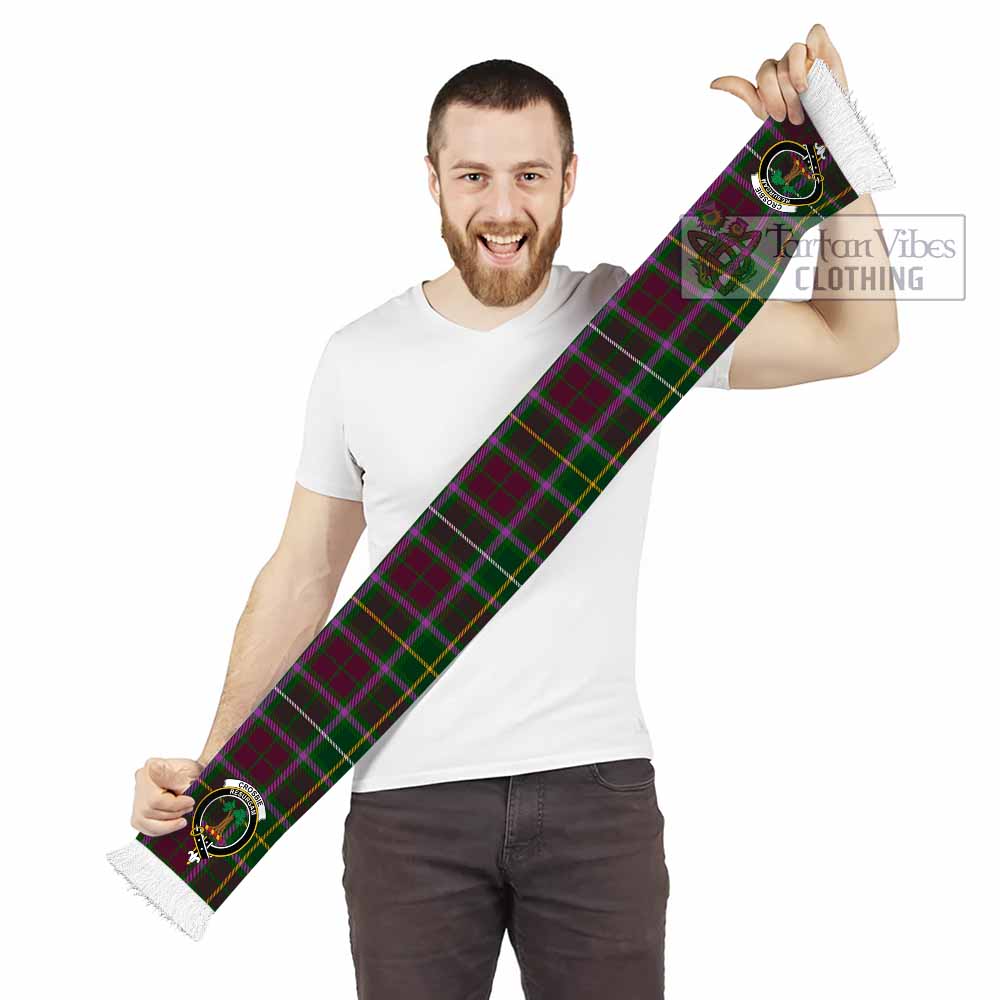 Tartan Vibes Clothing Crosbie Tartan Ruffneck Scarf with Family Crest