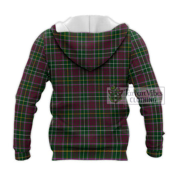 Crosbie Tartan Knitted Hoodie with Family Crest DNA In Me Style - Tartanvibesclothing Shop