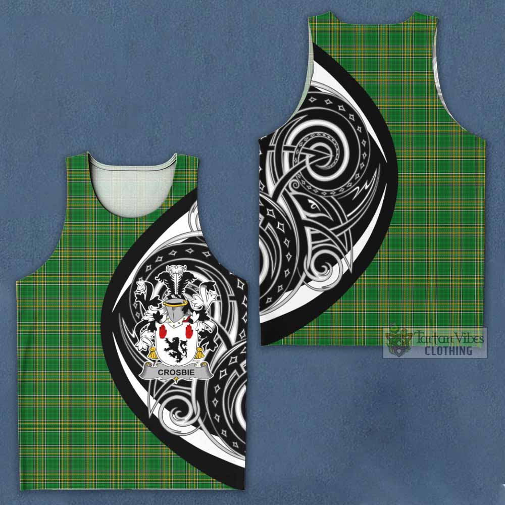 Crosbie Irish Clan Men's Tank Top Celtic Circle Style - Tartan Vibes Clothing