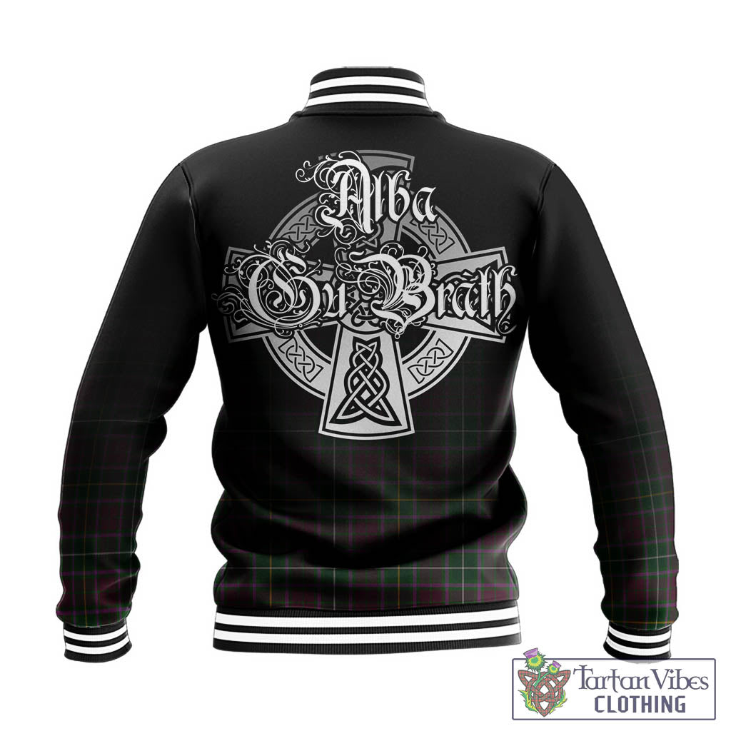 Crosbie Tartan Baseball Jacket Featuring Alba Gu Brath Family Crest Celtic Inspired - Tartan Vibes Clothing