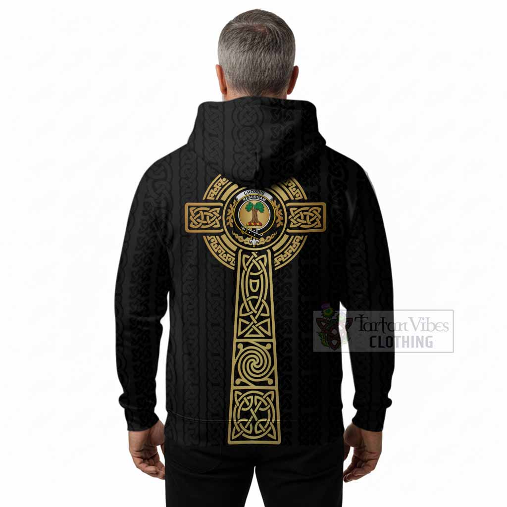 Crosbie Clan Crest Hoodie with Celtic Tree of Life Inspired