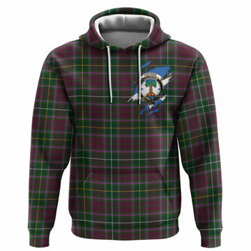 Crosbie Clan Crest In Me Tartan Hoodie Scotland Flag Style