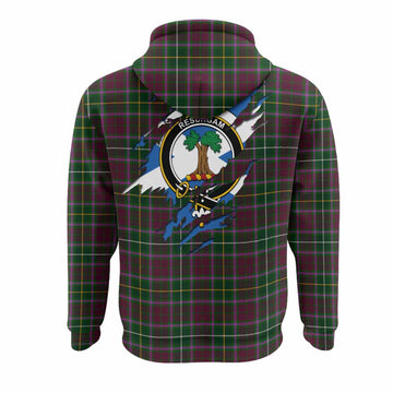 Crosbie Clan Crest In Me Tartan Hoodie Scotland Flag Style