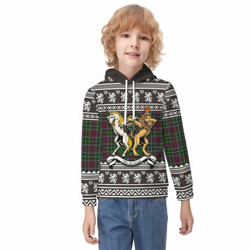 Crosbie Clan Tartan Crest Christmas Kid Hoodie Coat of Arms Funny Style - Tartan Vibes Clothing