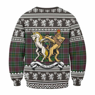 Crosbie Clan Tartan Crest Christmas Sweatshirt Coat of Arms Funny Style - Tartan Vibes Clothing