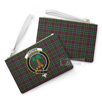 Tartan Vibes Clothing Crosbie Family Crest Tartan Clutch Bag