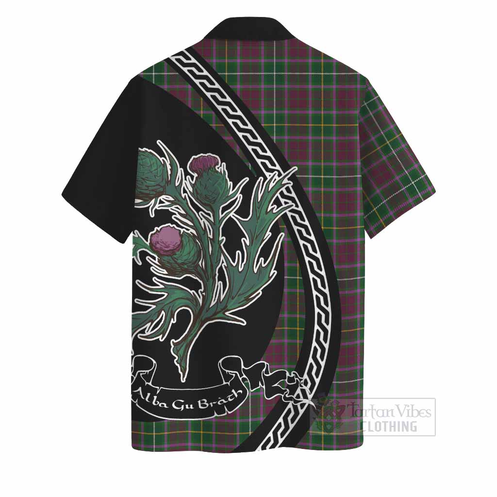 Crosbie Family Crest Tartan Hawaiian Shirt Alba Thistle Inspired - Tartan Vibes Clothing