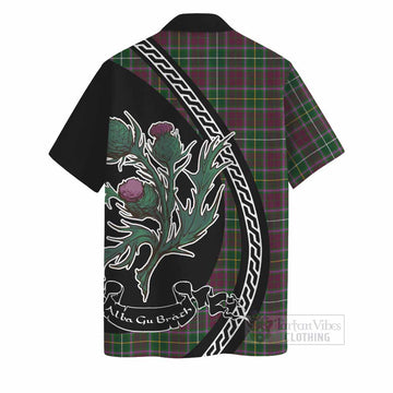 Crosbie Family Crest Tartan Hawaiian Shirt Alba Thistle Inspired - Tartan Vibes Clothing