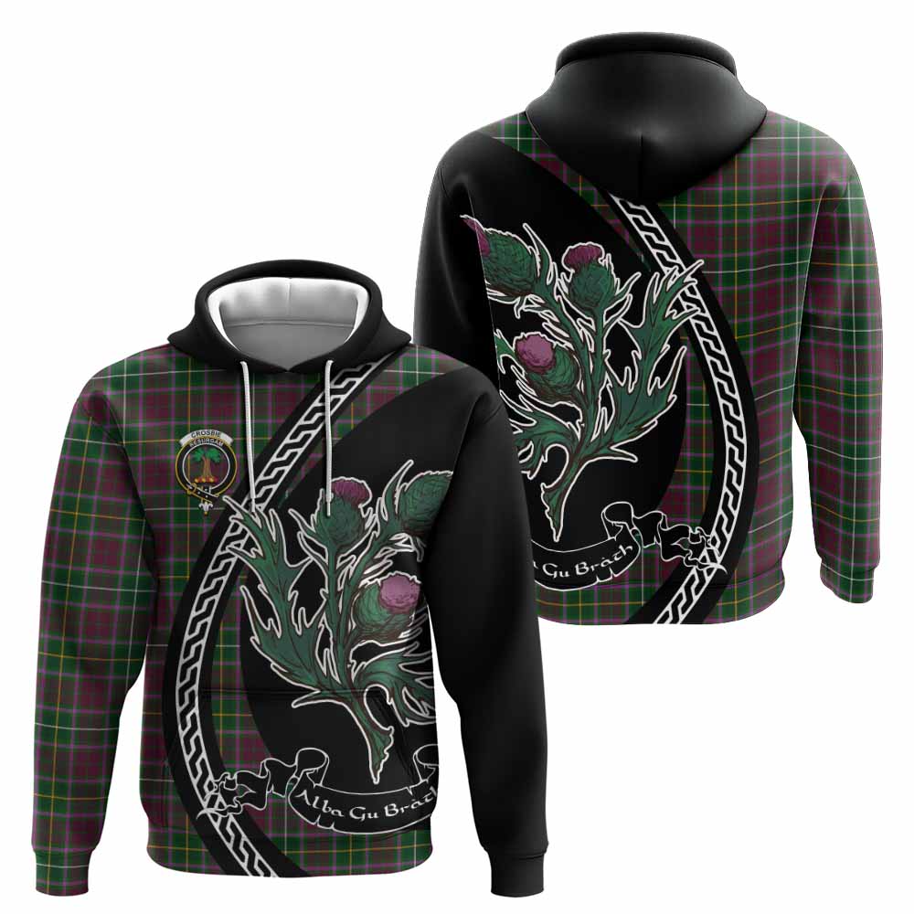 Crosbie Family Crest Tartan Hoodie Alba Thistle Inspired - Tartan Vibes Clothing