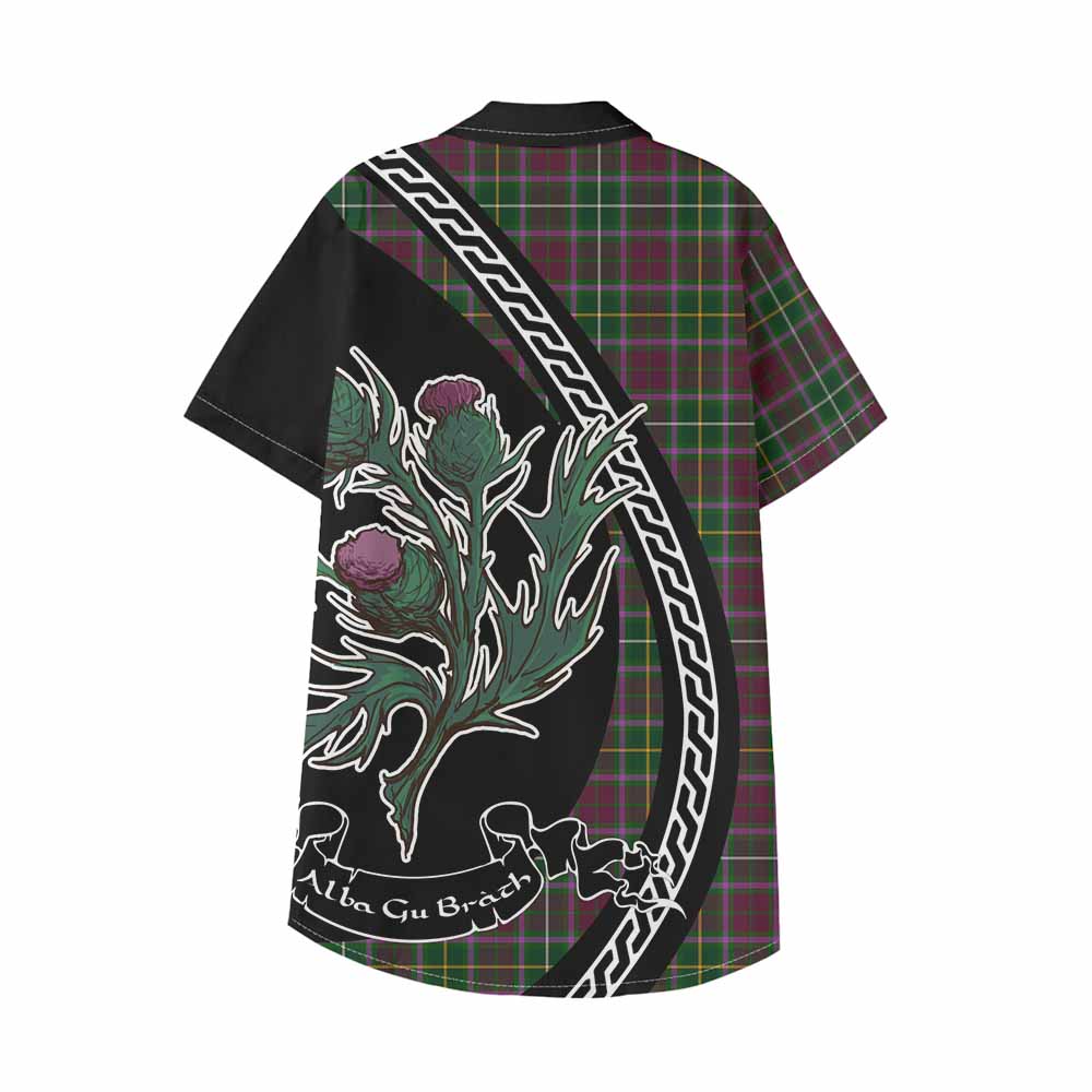 Crosbie Family Crest Tartan Kid Hawaiian Shirt Alba Thistle Inspired - Tartan Vibes Clothing