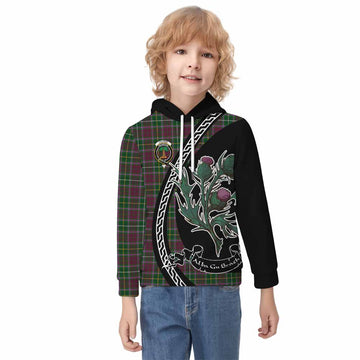 Crosbie Family Crest Tartan Kid Hoodie Alba Thistle Inspired - Tartan Vibes Clothing