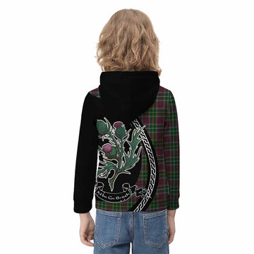 Crosbie Family Crest Tartan Kid Hoodie Alba Thistle Inspired - Tartan Vibes Clothing