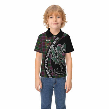 Crosbie Family Crest Tartan Kid Polo Shirt Alba Thistle Inspired - Tartan Vibes Clothing