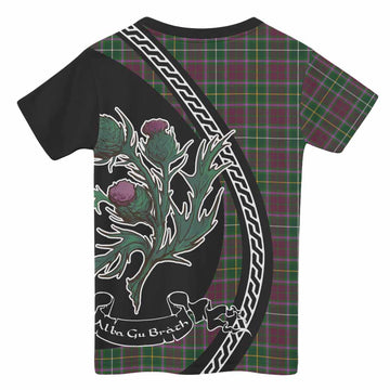 Crosbie Family Crest Tartan Kid T-shirt Alba Thistle Inspired - Tartan Vibes Clothing