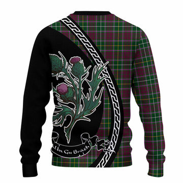 Crosbie Family Crest Tartan Knitted Sweater Alba Thistle Inspired - Tartan Vibes Clothing