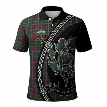 Crosbie Family Crest Tartan Polo Shirt Alba Thistle Inspired - Tartan Vibes Clothing