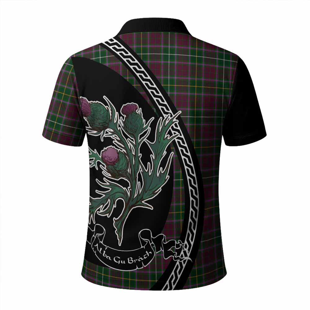 Crosbie Family Crest Tartan Polo Shirt Alba Thistle Inspired - Tartan Vibes Clothing